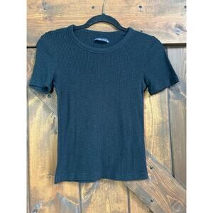 Abercrombie & Fitch women’s small black Ribbed Short Sleeve soft shirt